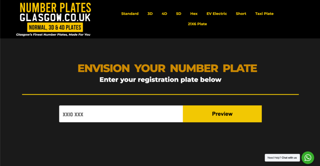 Number Plates Glasgow